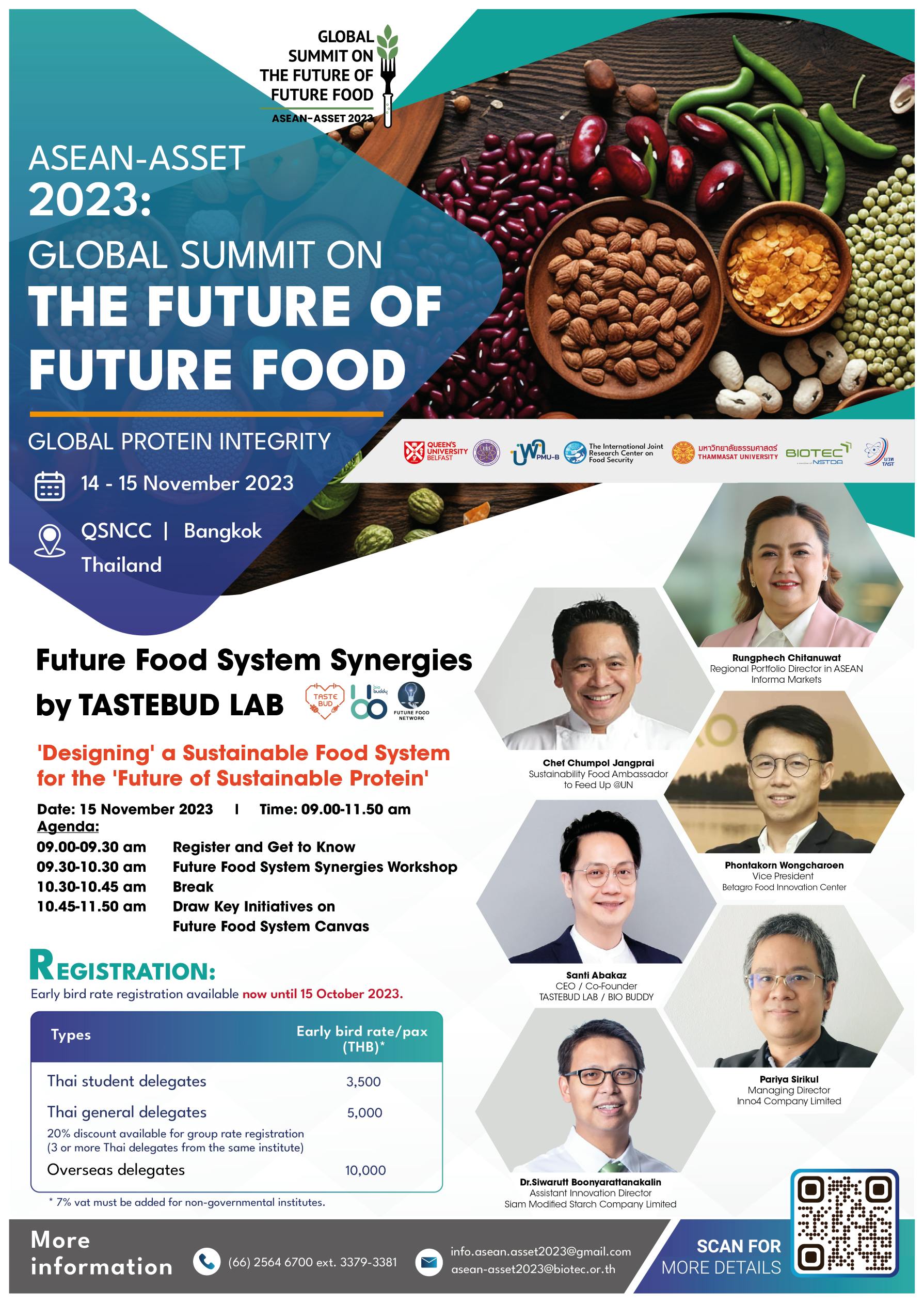 International Conference on ASEAN-ASSET2023: Global Summit on the Future of Future Food "Global Protein Integrity"