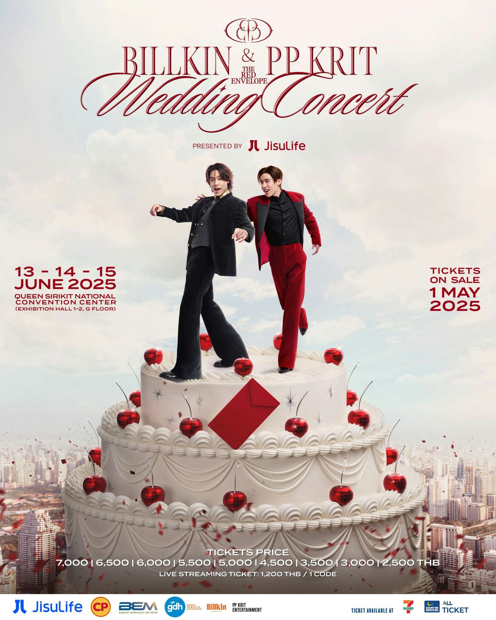 Billkin & PP Krit - The Red Envelope Wedding Concert Presented by JisuLife