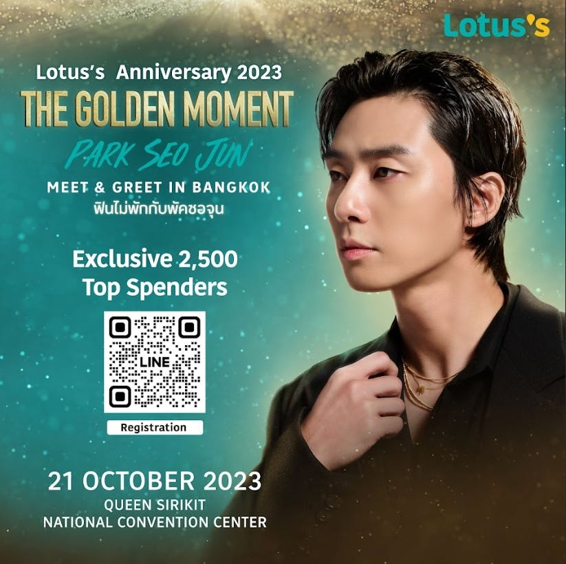 Lotus's Anniversary 2023 The Golden Moment Park Seo Jun Meet & Greet in Bangkok