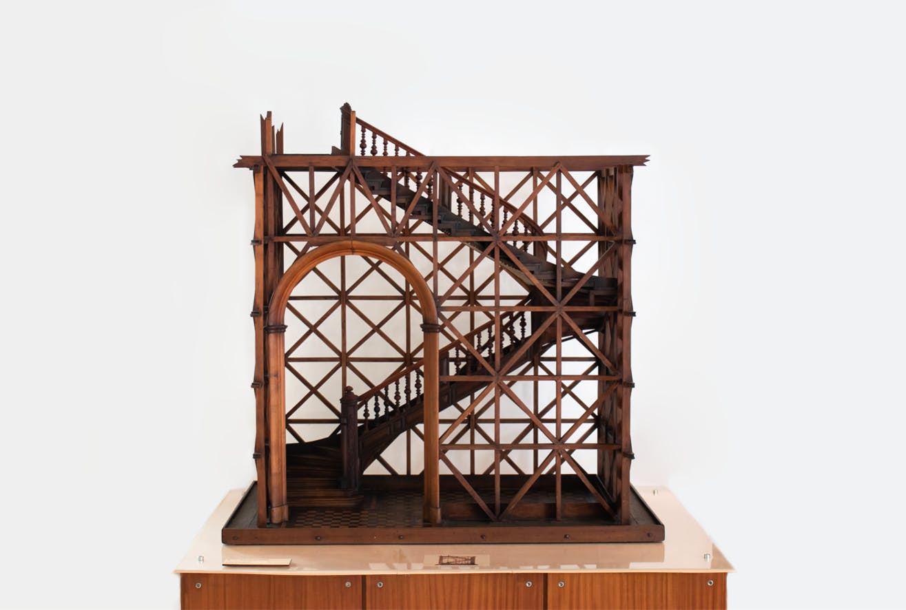 "Gaiola Pombalina" - scale model, collection of the Museu de Engenharia Civil do Instituto Superior Técnico, photographs © QUAKE