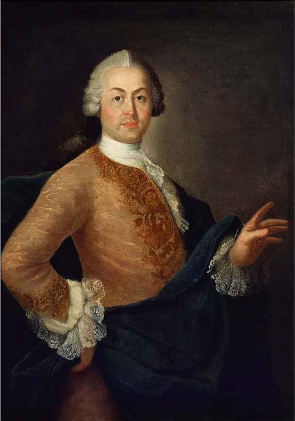 Portrait of Carlos Mardel, c. 1760 - oil painting, unknown author.
