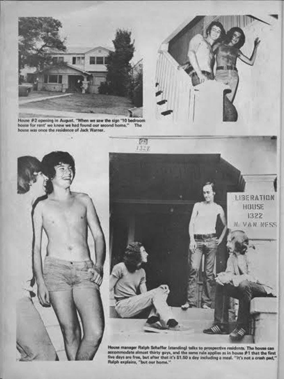 Spree, October 1974. In addition to fliers and GCSC meetings, potential Liberation House residents could encounter the program via pornography and entertainment.