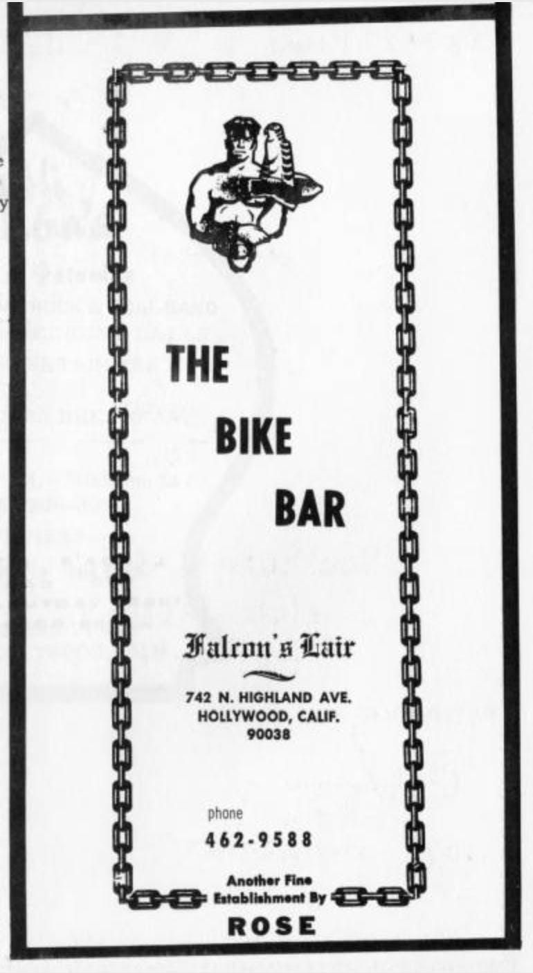 Bar advertisement