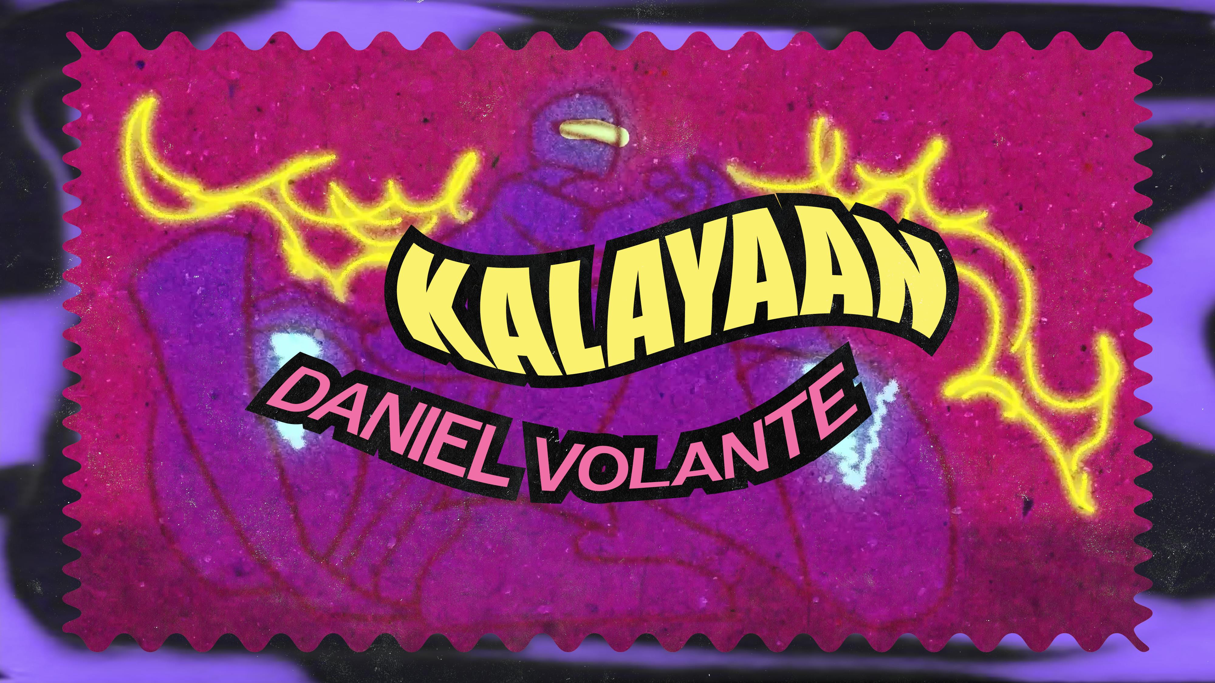 Winner slide for David Ratzlaff's Best Experimental Film for QAS's 2023 Lockdown. Border, and the text above the screenshot reads, "Kalayaan Daniel Volante" 

The screenshot is vivid magenta with yellow lightning effects across the background, with a main character in darker purple riding a motorcycle and wearing a helmet