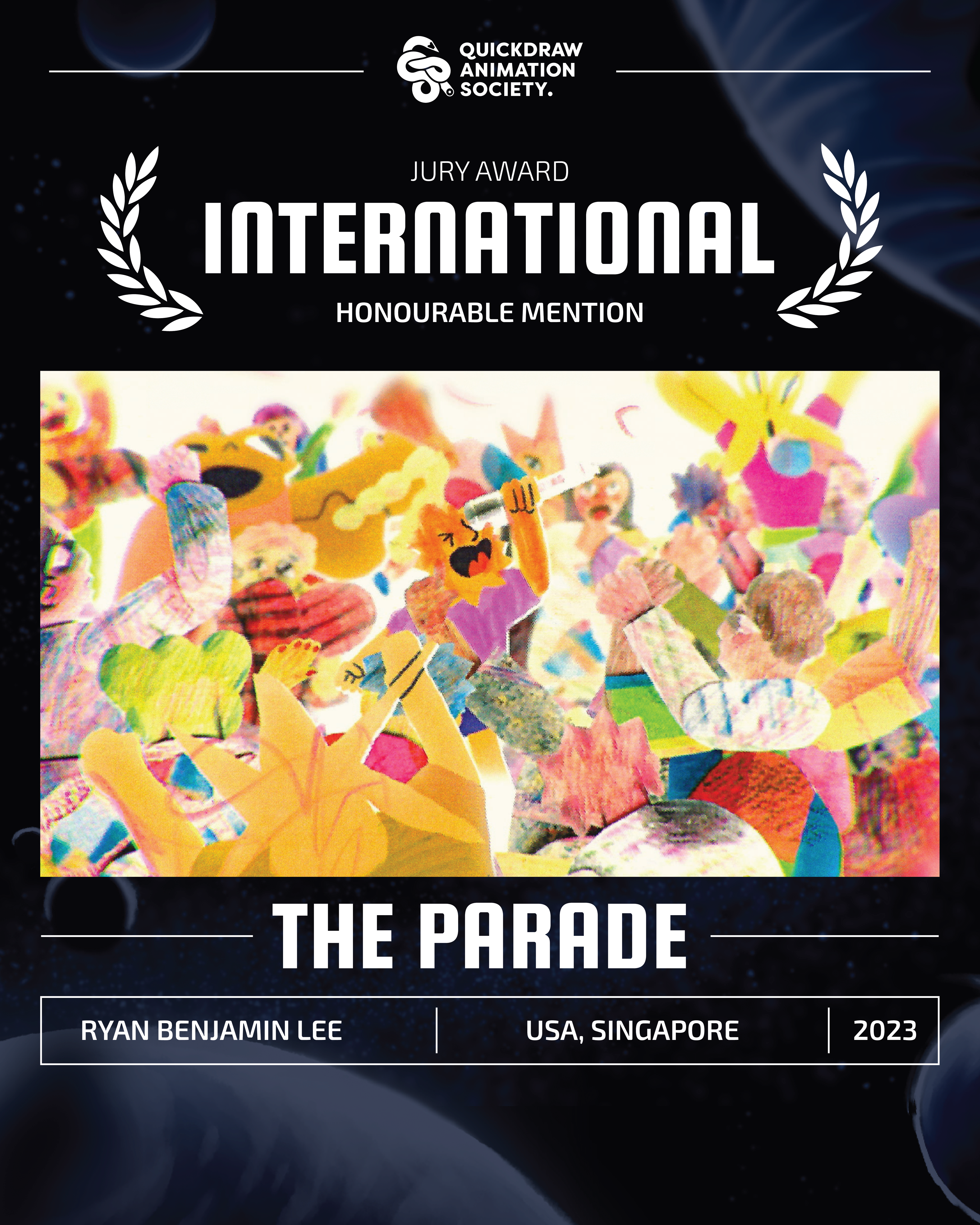 jury award honourable mention top international - the parade by ryan benjamin lee