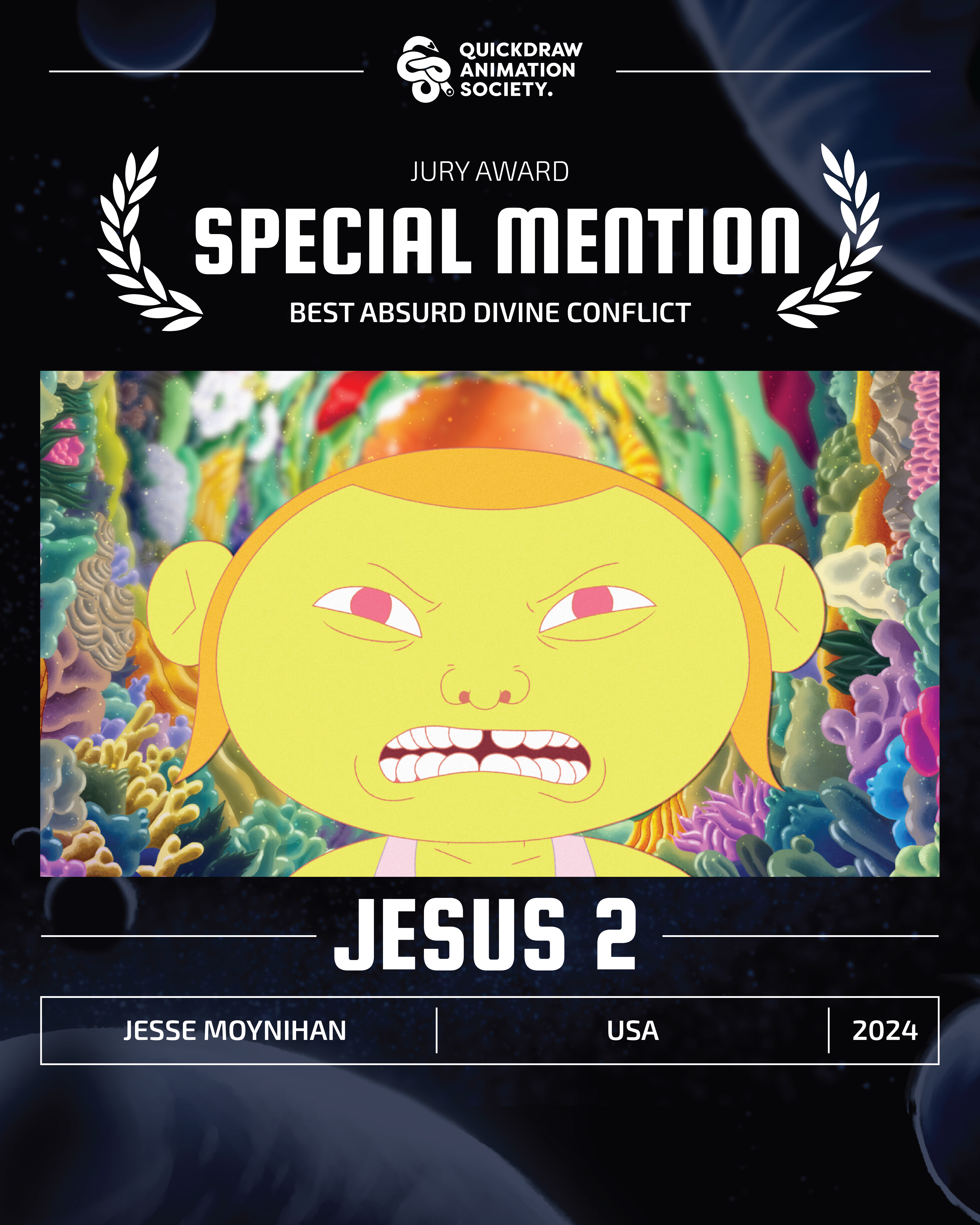 giraf20 jury award special mention best absurd divine conflict - jesus 2