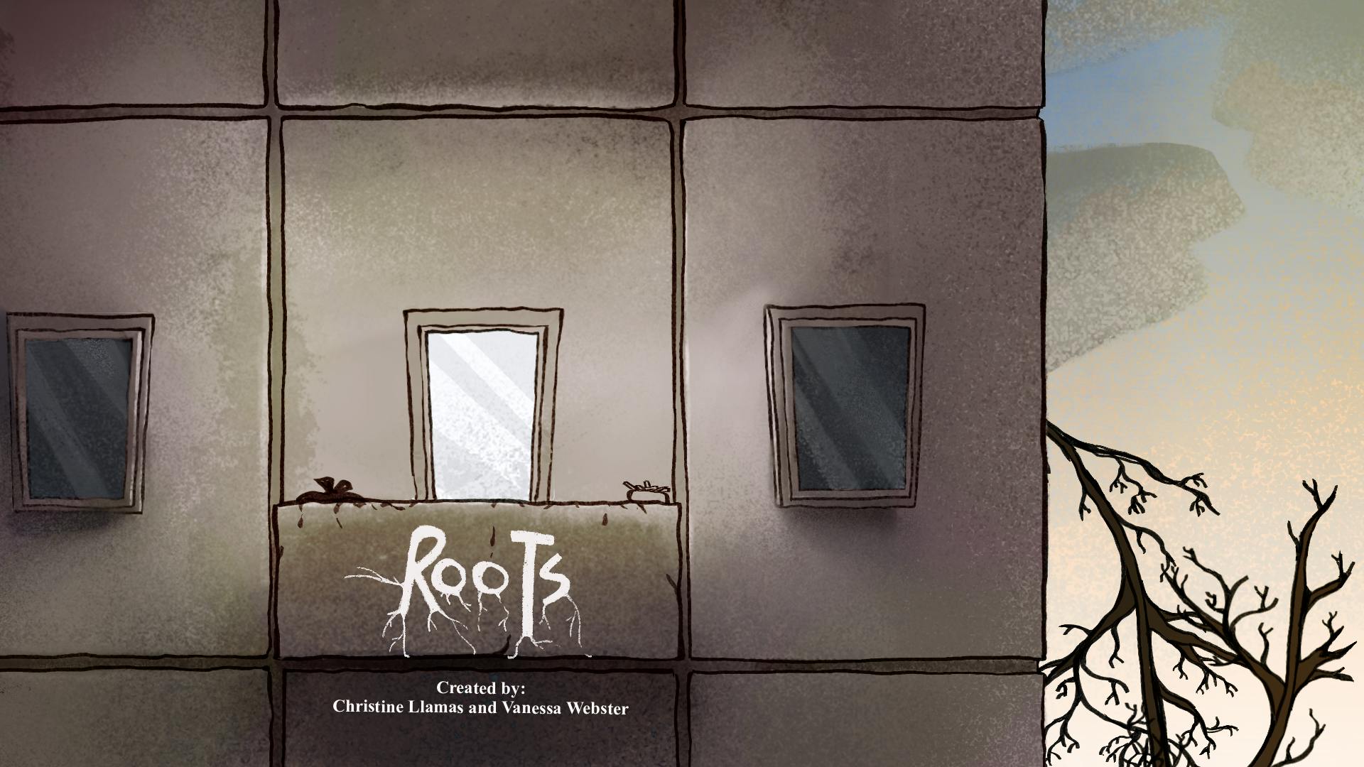 title card for "Roots" by Christina Llamas and Vanessa Webster