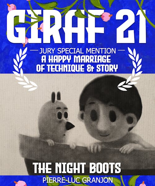 giraf21 jury award special mention marriage of technique and story - the night boots by pierre-luc granjon