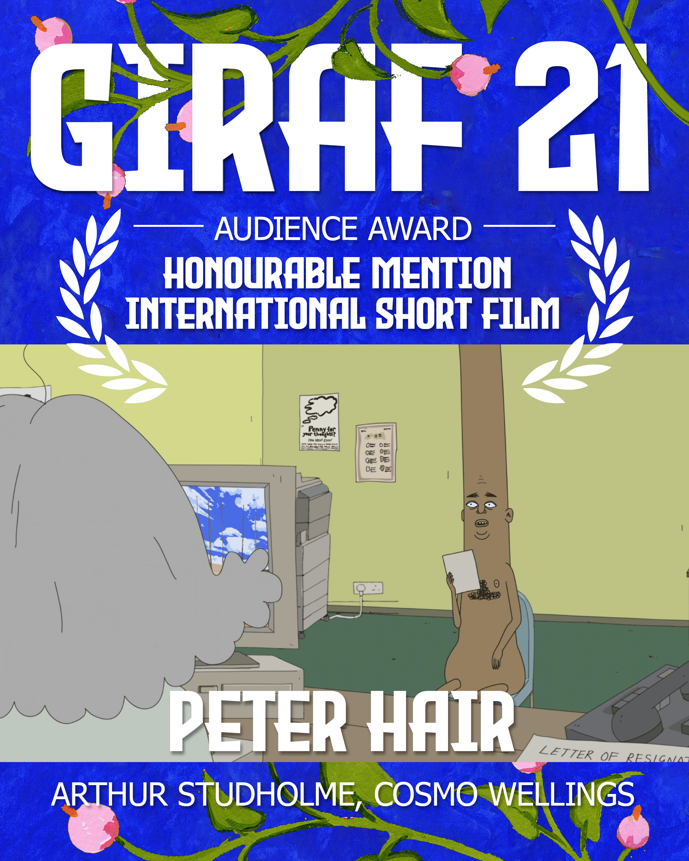 giraf21 audience choice top international film runner up - peter hair