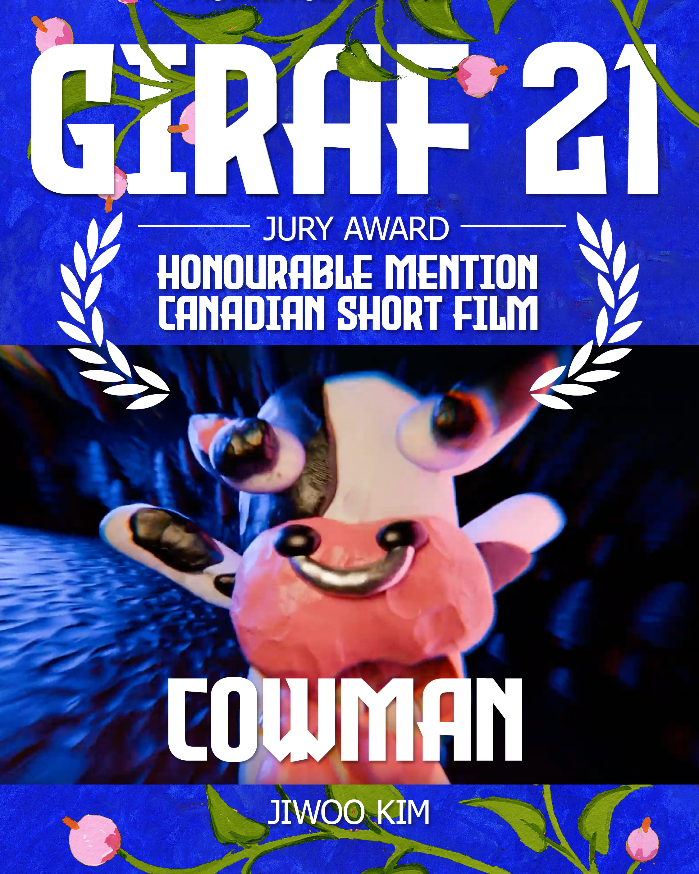 giraf21 jury award honourable mention canadian short - cow man by jiwoo kim