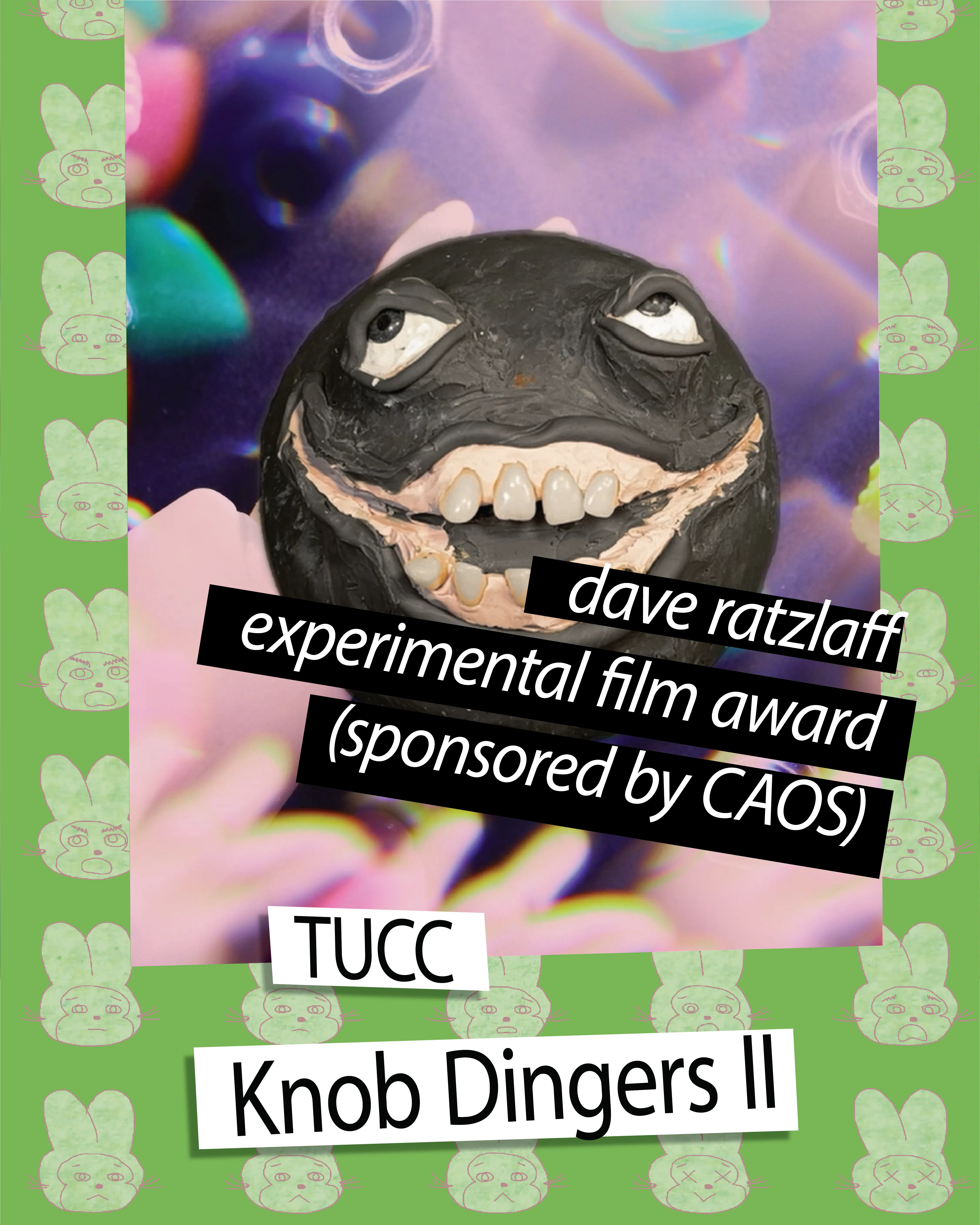 Instagram post of The Lockdown 2026 Dave Ratzlaff Best Experimental Film Award (Sponsored by CAOS) - Knob Dingers II by Team TUCC