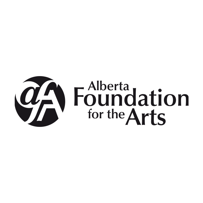 Alberta Foundation for the Arts logo in grayscale