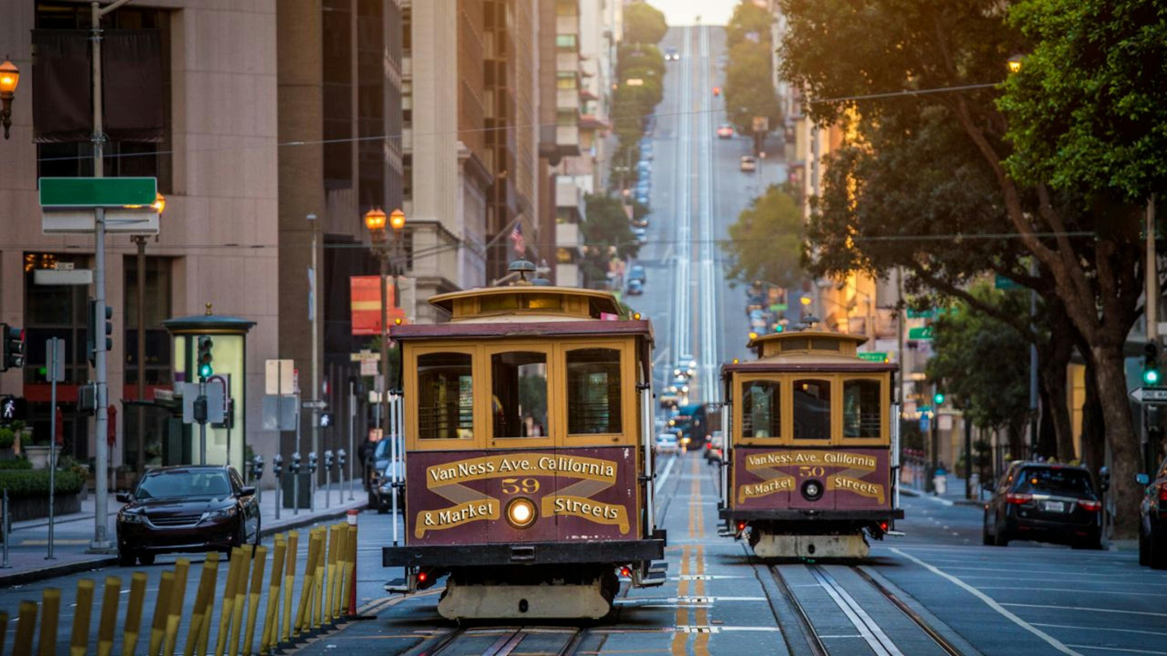 Street cars in San Francisco