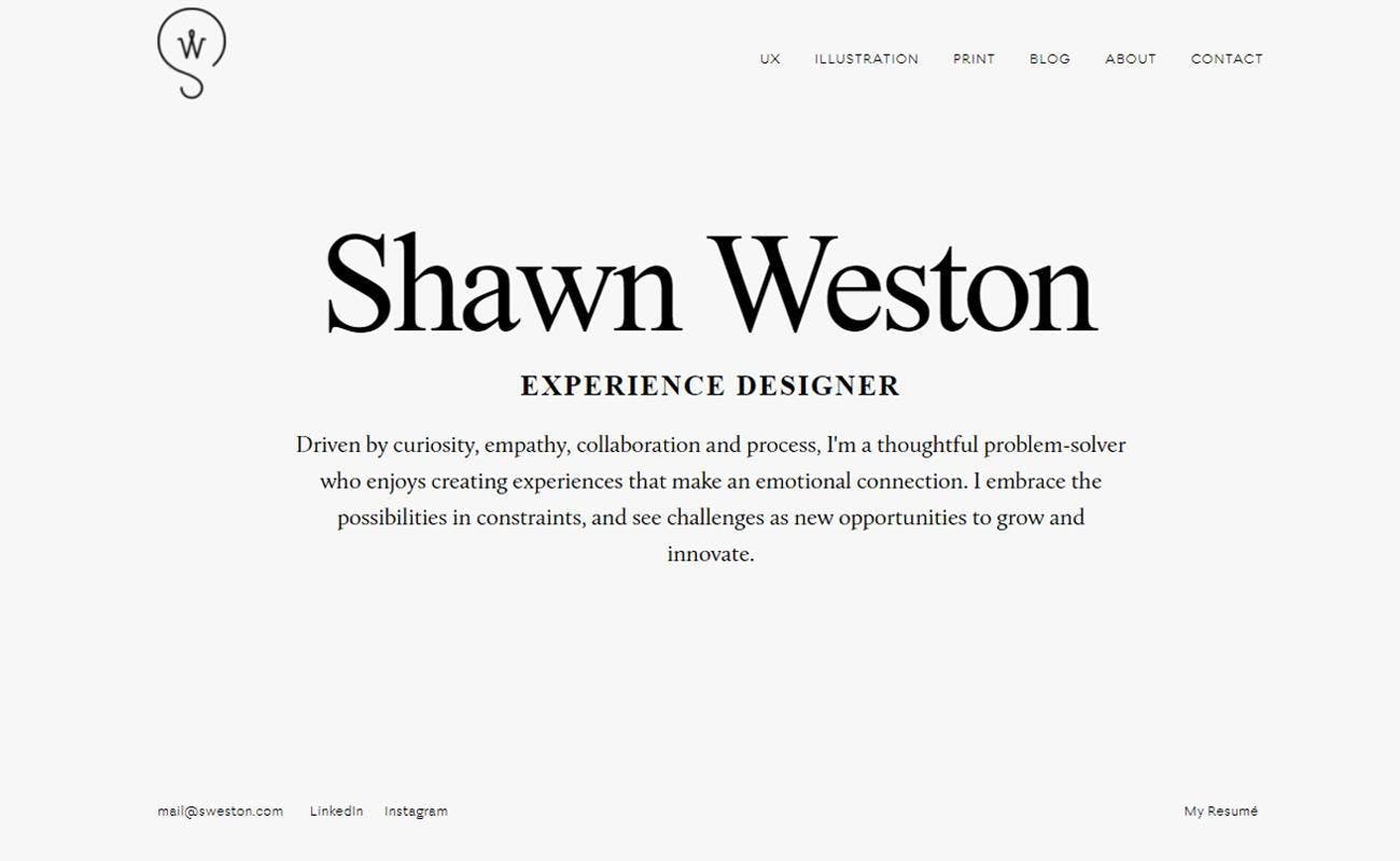 Shawn Weston designer creative director innovator white background