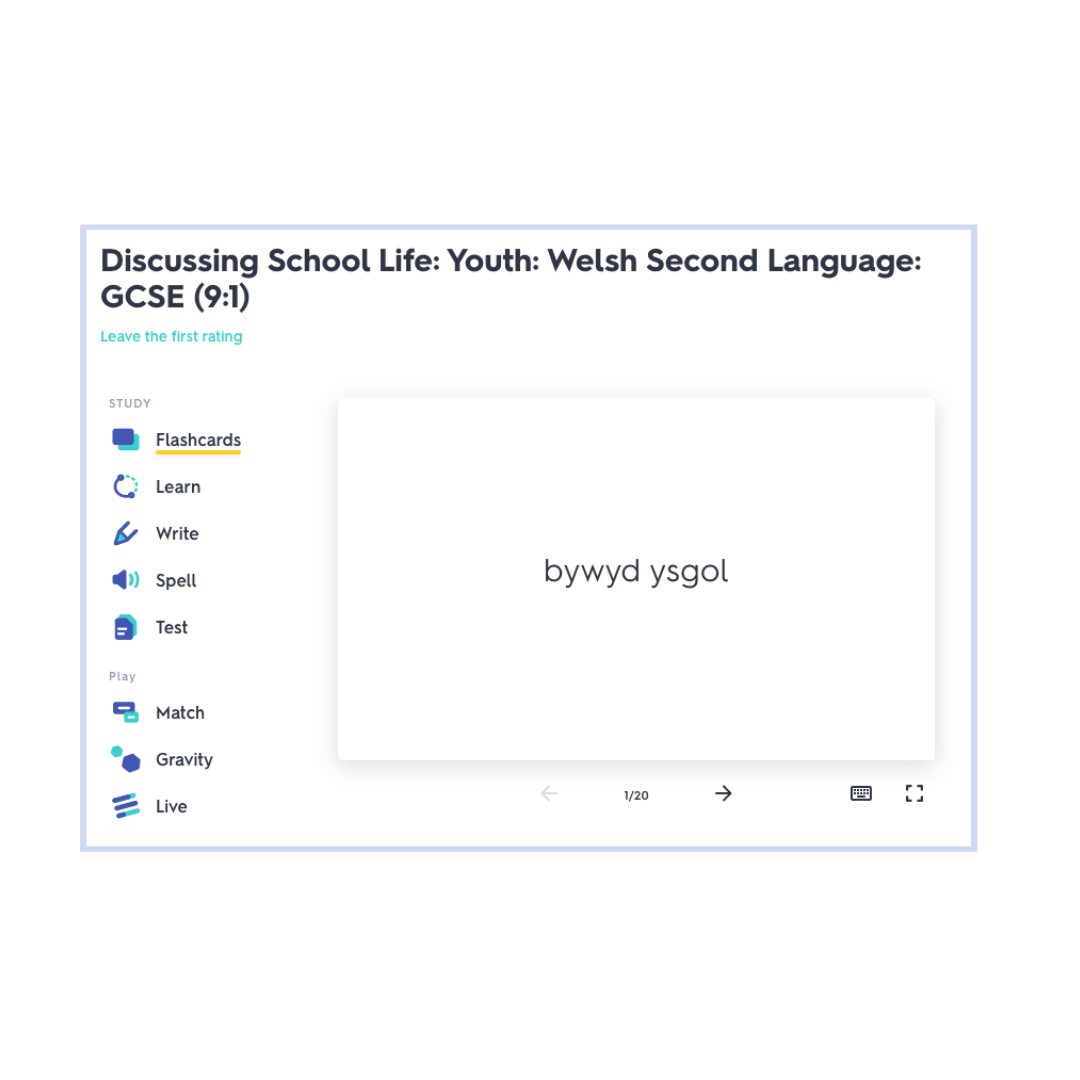 WJEC GCSE Welsh Second Language | Quizlet