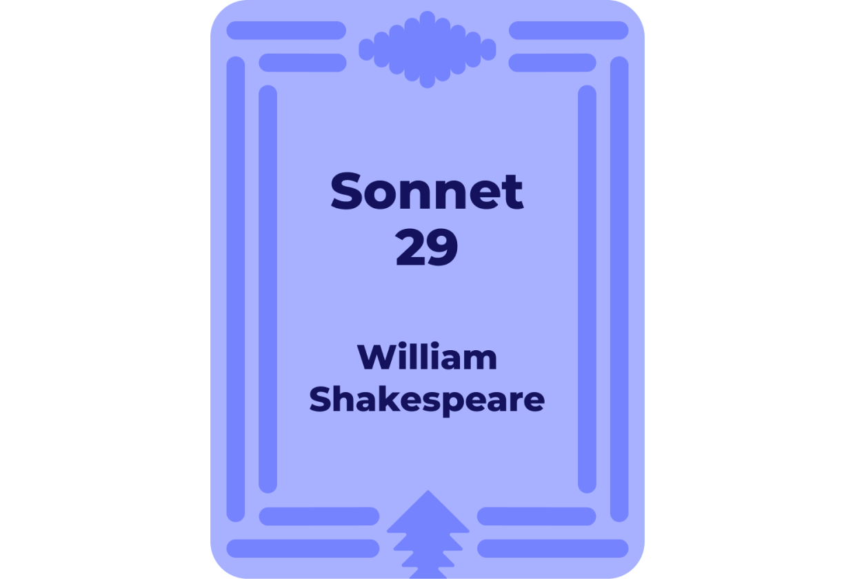 Sonnet 29: Literary Devices | Quizlet