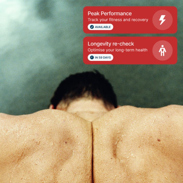 Man diving into water