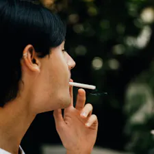 Couple smoking