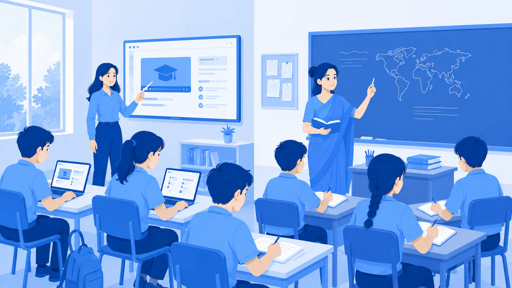 LMS vs traditional learning methods