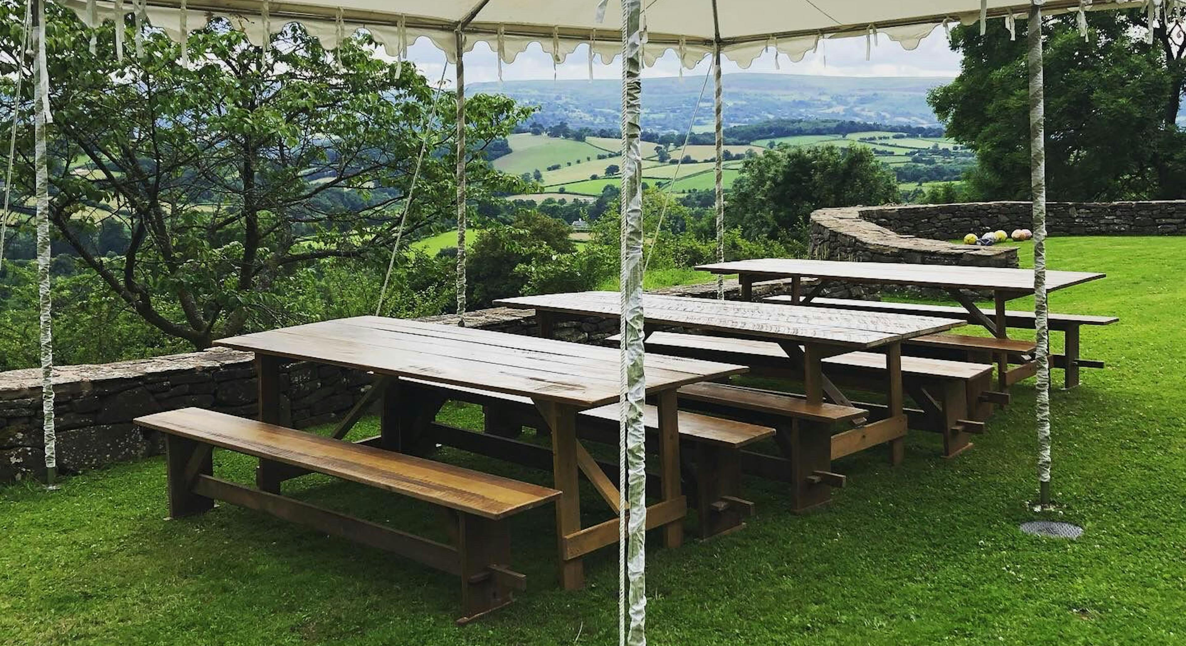 Table and bench set
