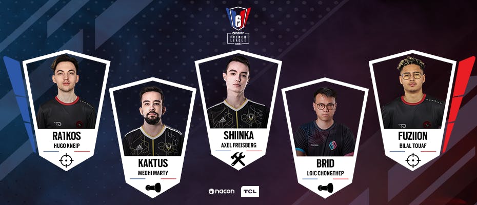 L’équipe type des finales de la Nacon 6 French League