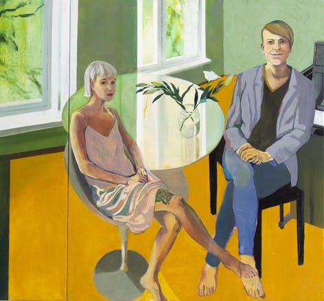 Susa and Tomi - oil on canvas, 130 x 140 cm. 2019