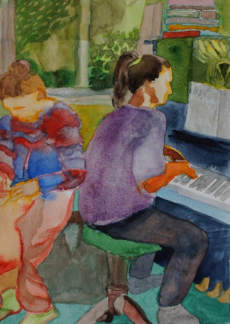 Sussu, Mom and the Piano