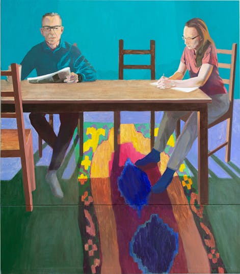 Isä ja äiti - oil on canvas, 160 x 140 cm, 2019