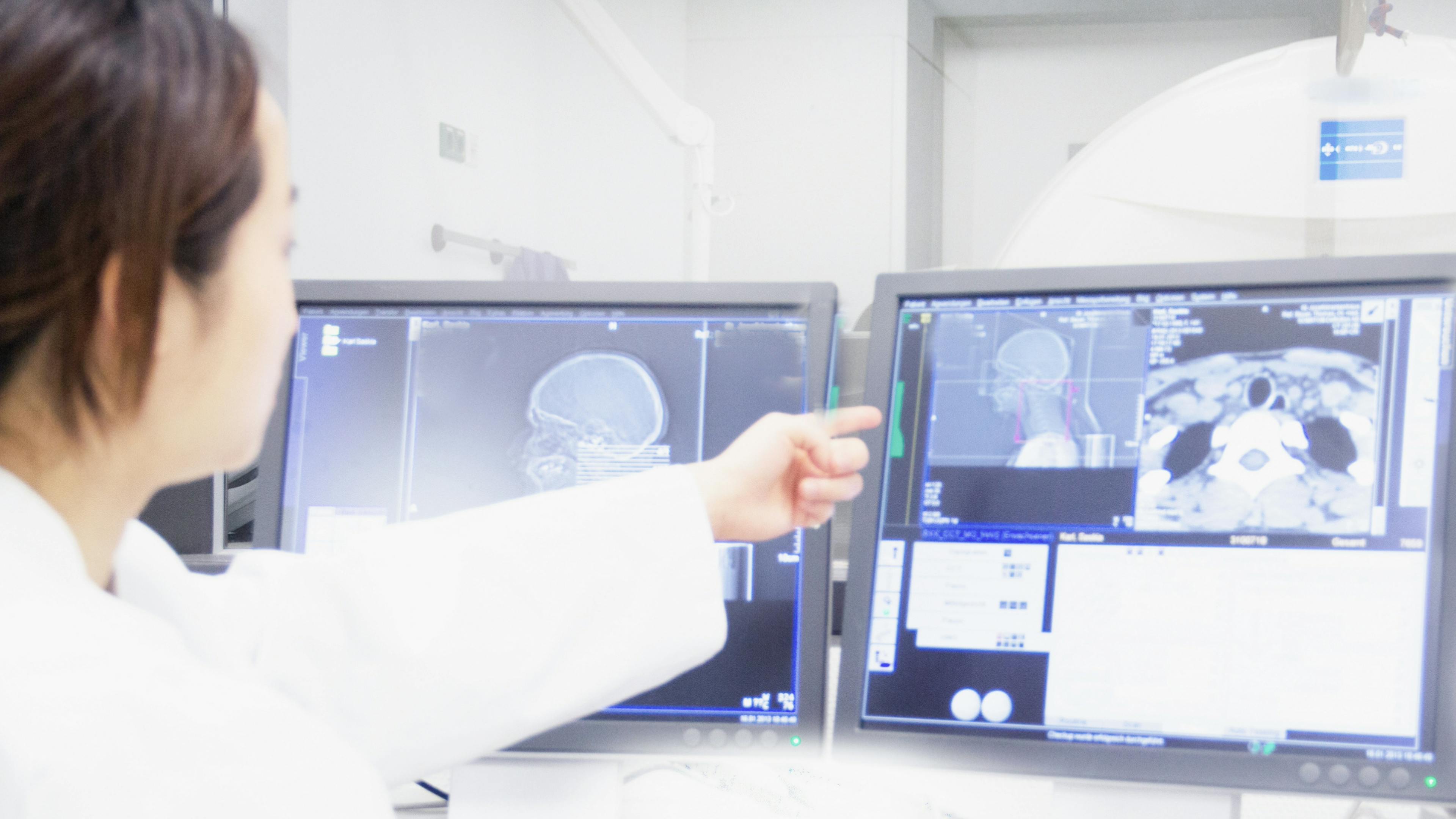 Radiology Director reviews images and provides feedback