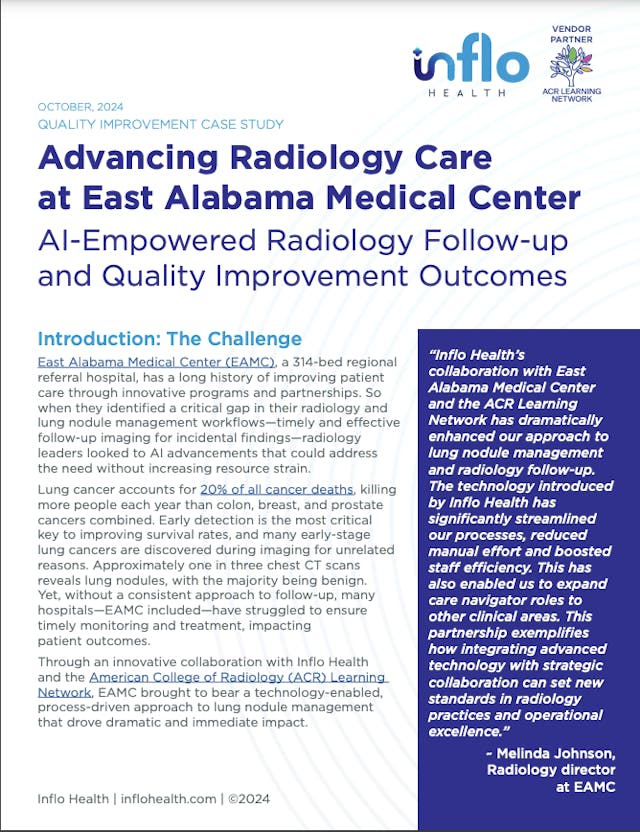 EAMC Case Study for Incidental Lung Nodule Follow-up