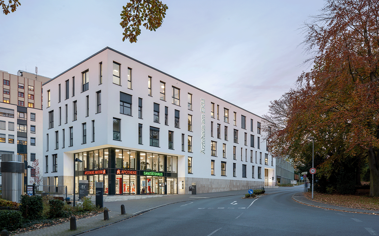 Außenansicht der Radiologie Mülheim am Evangelischen Krankenhaus