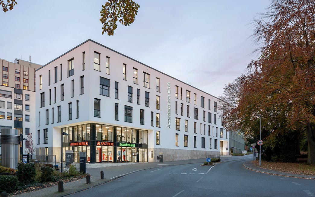Außenansicht der Radiologie Mülheim am Evangelischen Krankenhaus