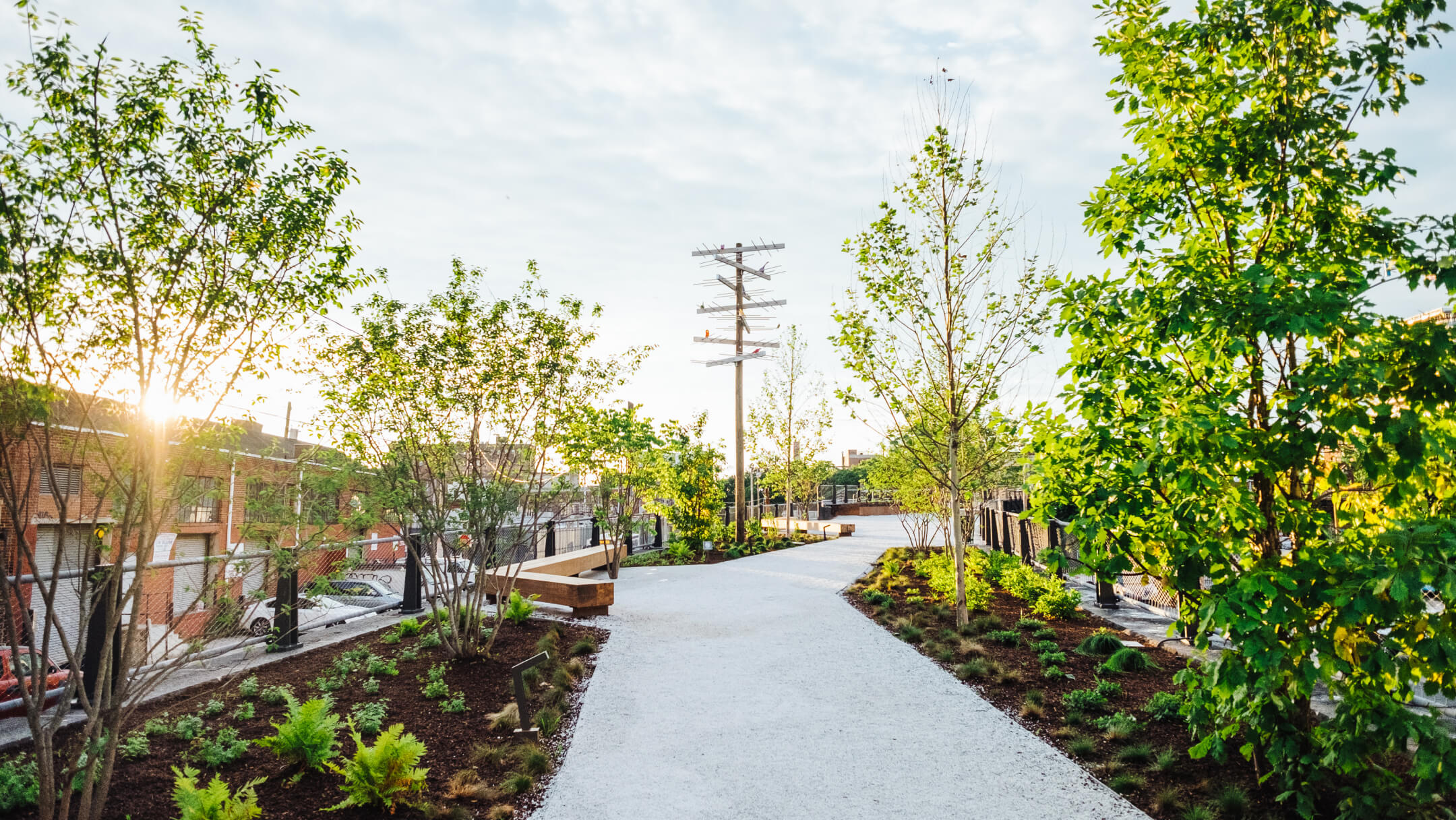 View of the Rail Park during the day