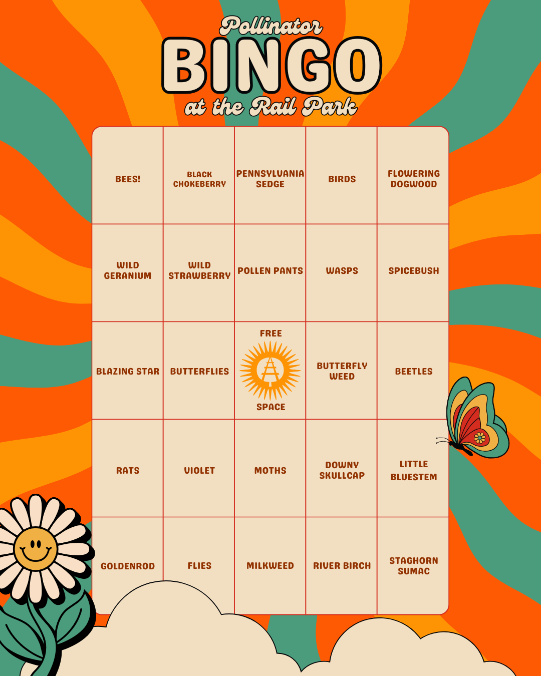 Bingo car with Pollinators