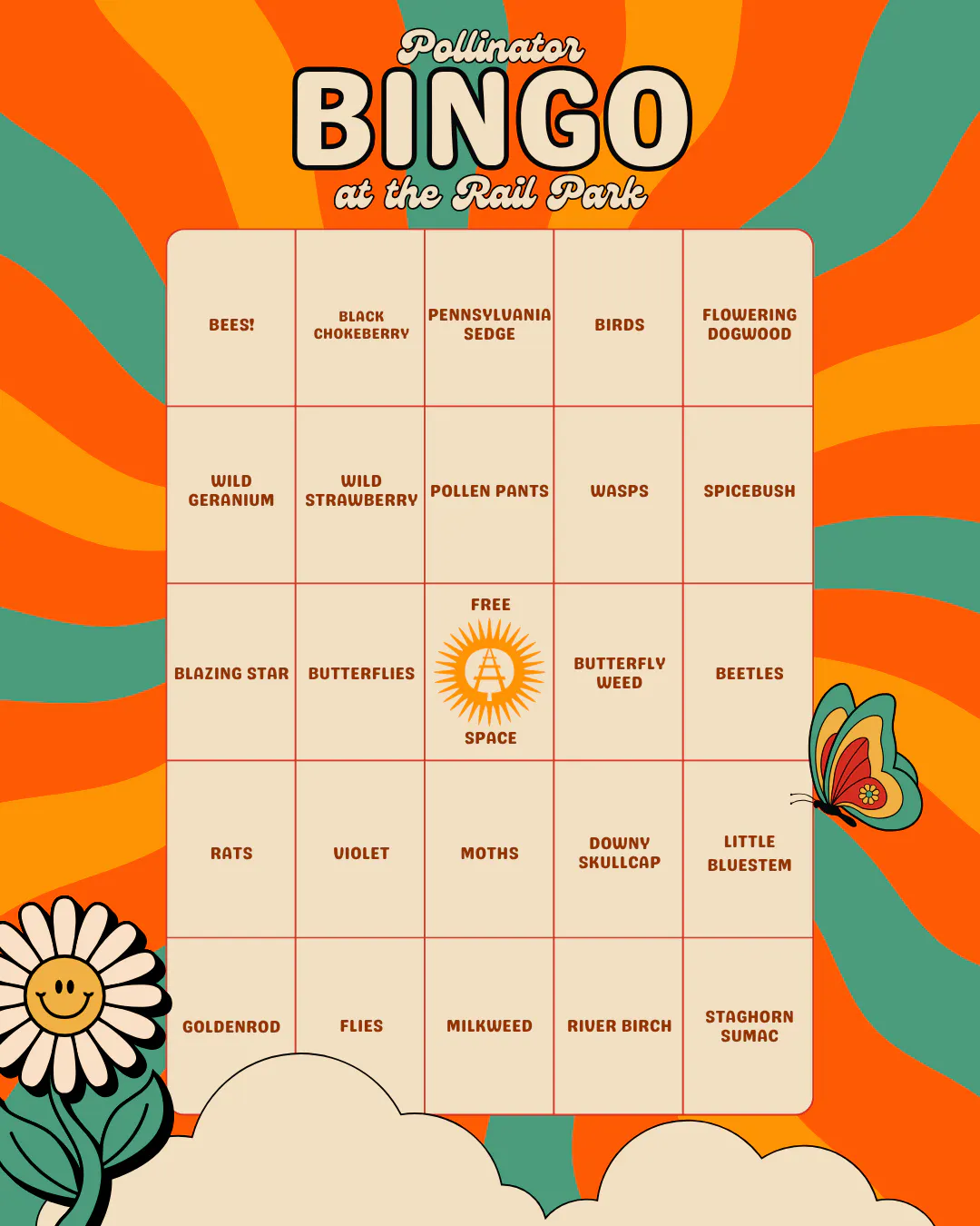 Bingo car with Pollinators