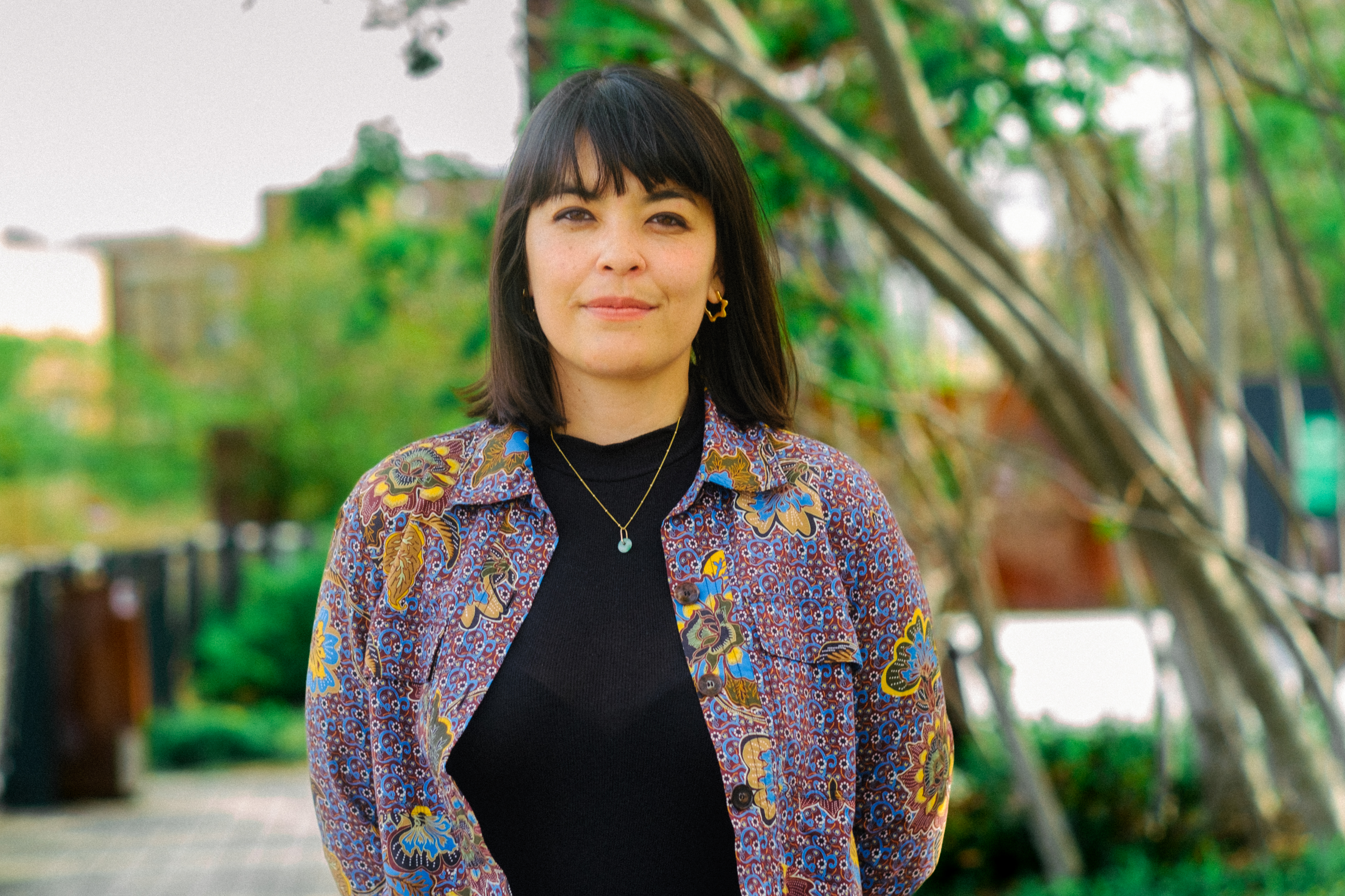 Rebecca Cordes Chan smiling at the Rail Park