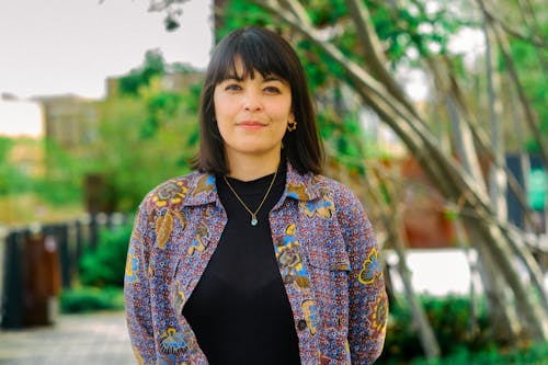 Rebecca Cordes Chan smiling at the Rail Park