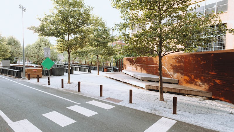 View of the Rail Park during the day