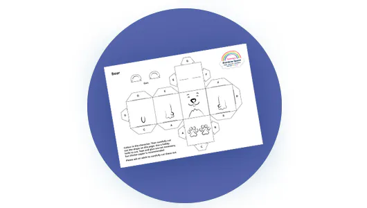 Thumbnail shows an image of the downloadable colour in animal box.
