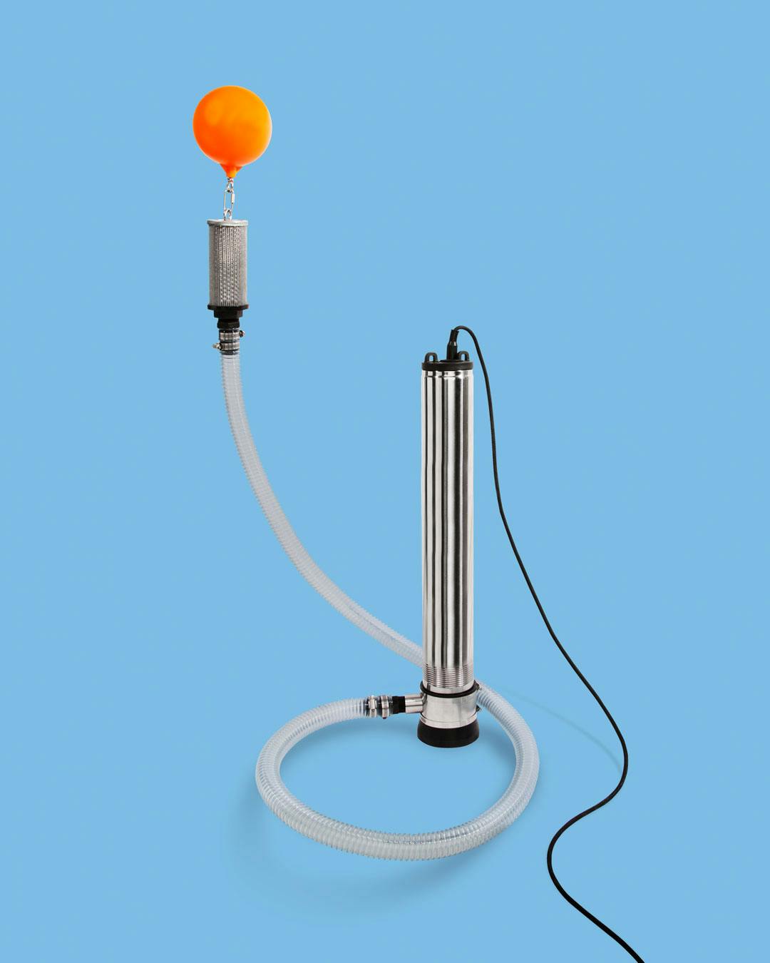Stainless steel automatic submersible pump with floating intake strainer