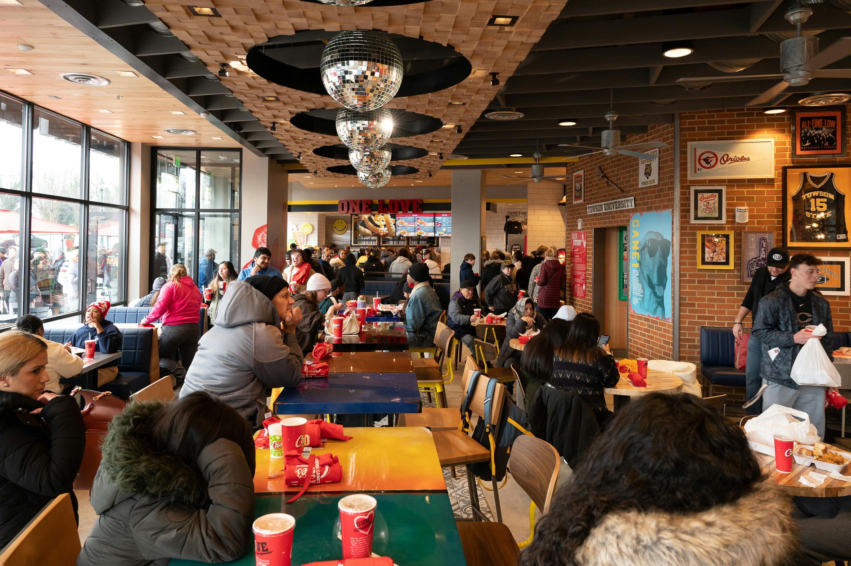 Raising Cane's new Towson location grand opening