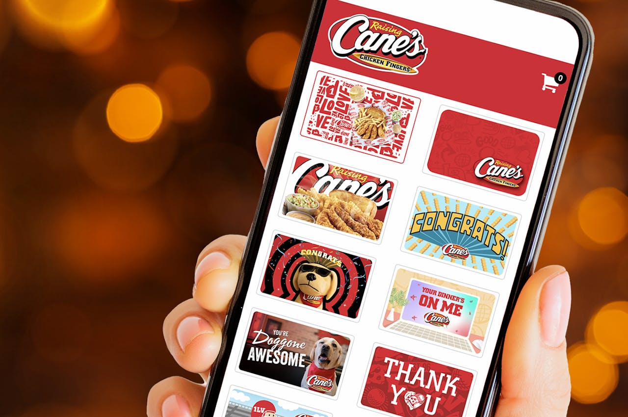 Shop Raising Cane's Gift Cards