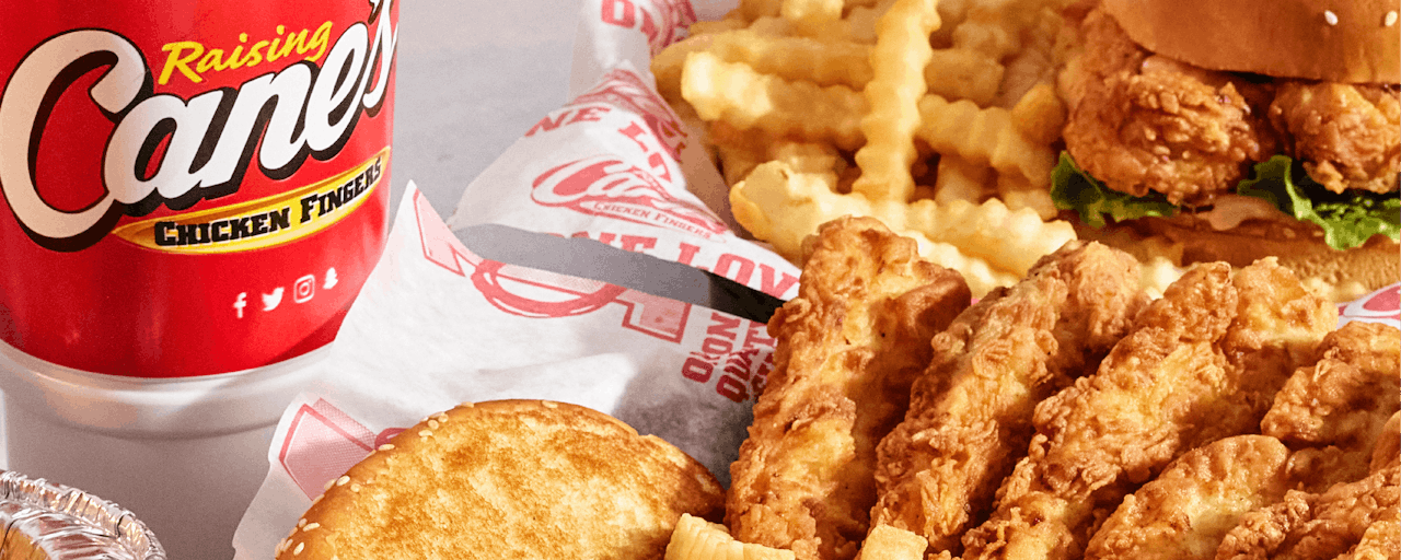 Raising Cane's Box Combo and Sandwich Combo with a drink