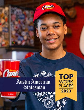 Raising Cane's named a Austin American Statesman Top Places to Work