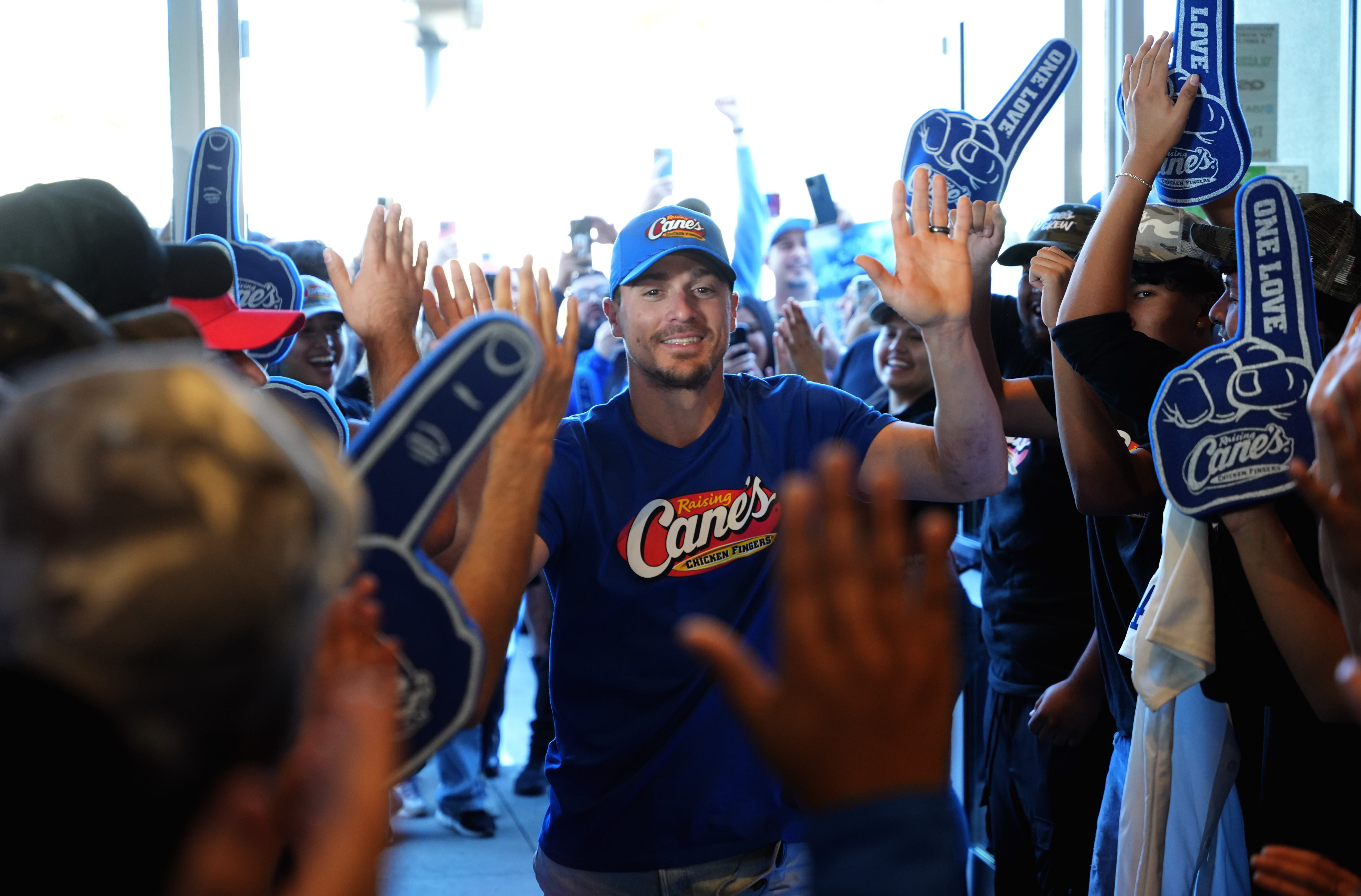 Kike Hernandez at Raising Cane's
