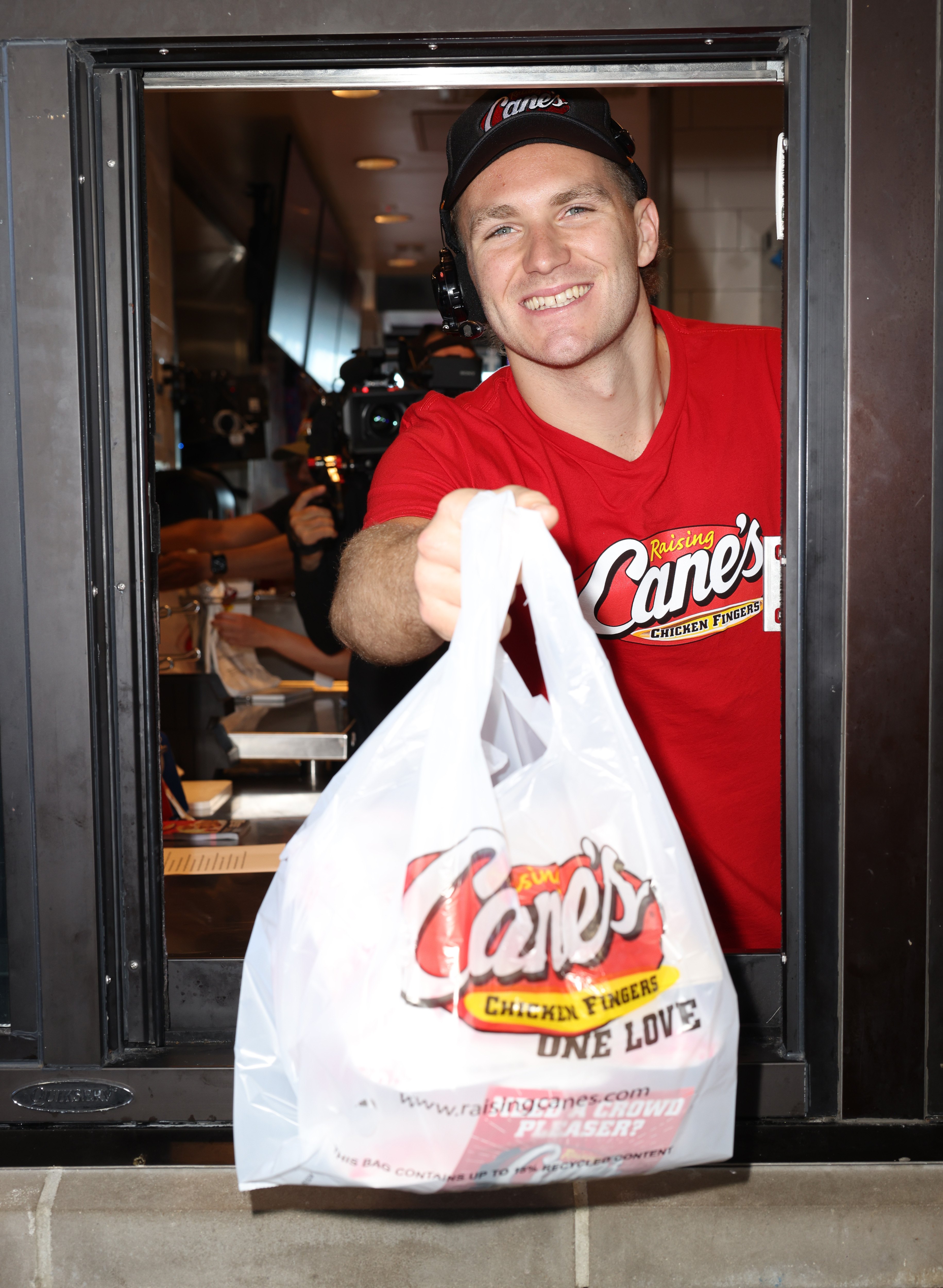 Matthew Tkachuk at Raising Cane's