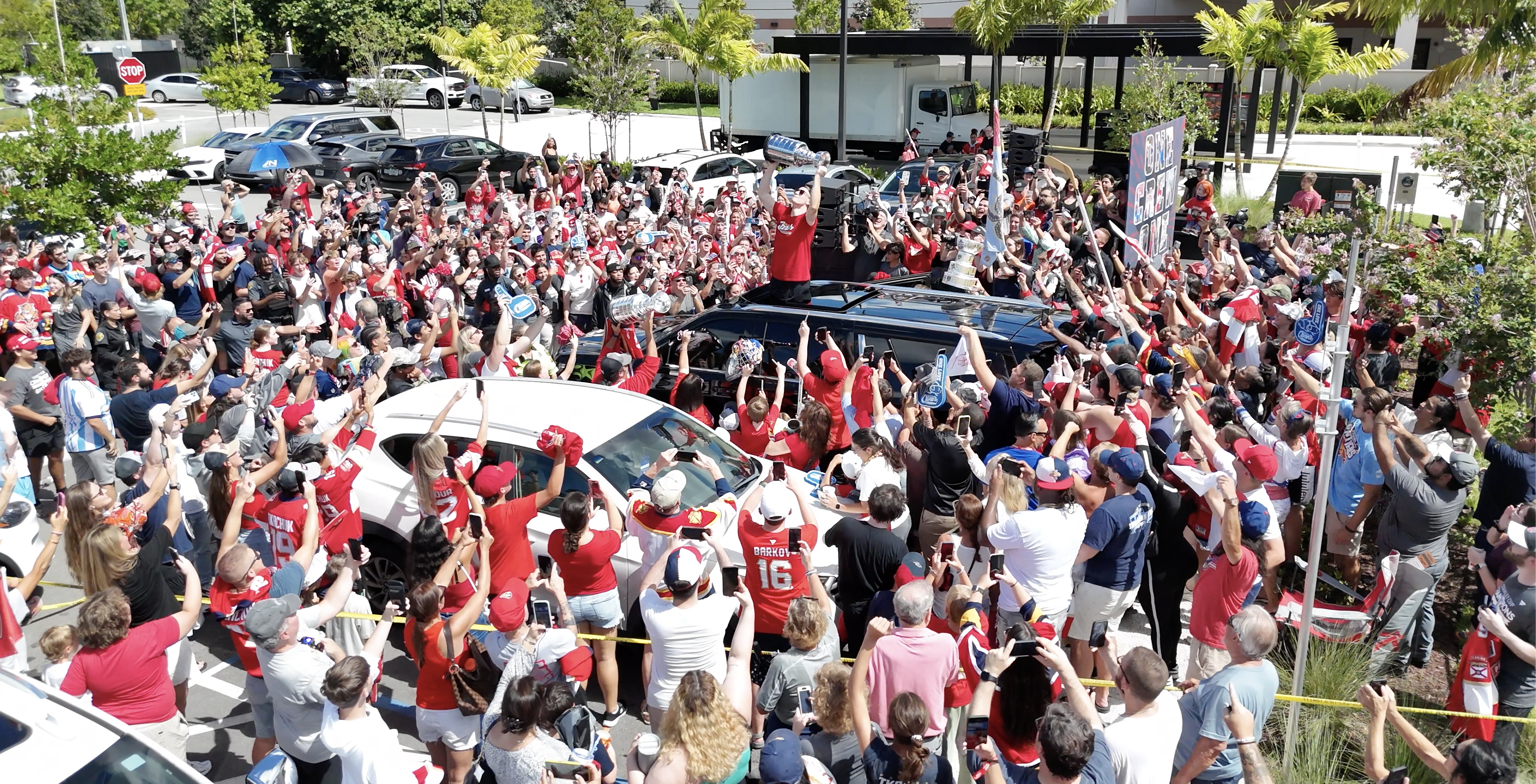 Matthew Tkachuk at Raising Cane's