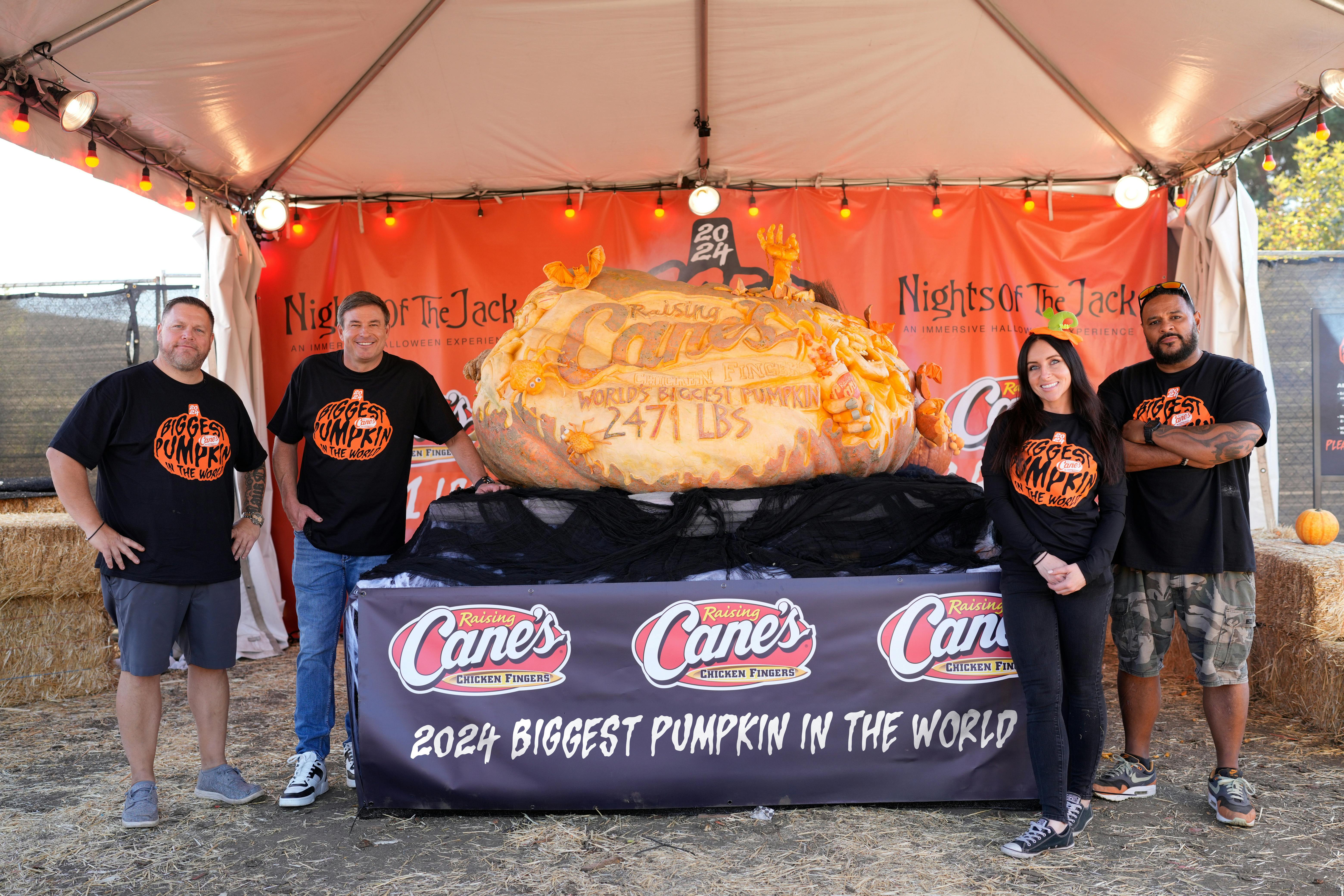 World's Biggest Pumpkin Raising Cane's Todd Graves