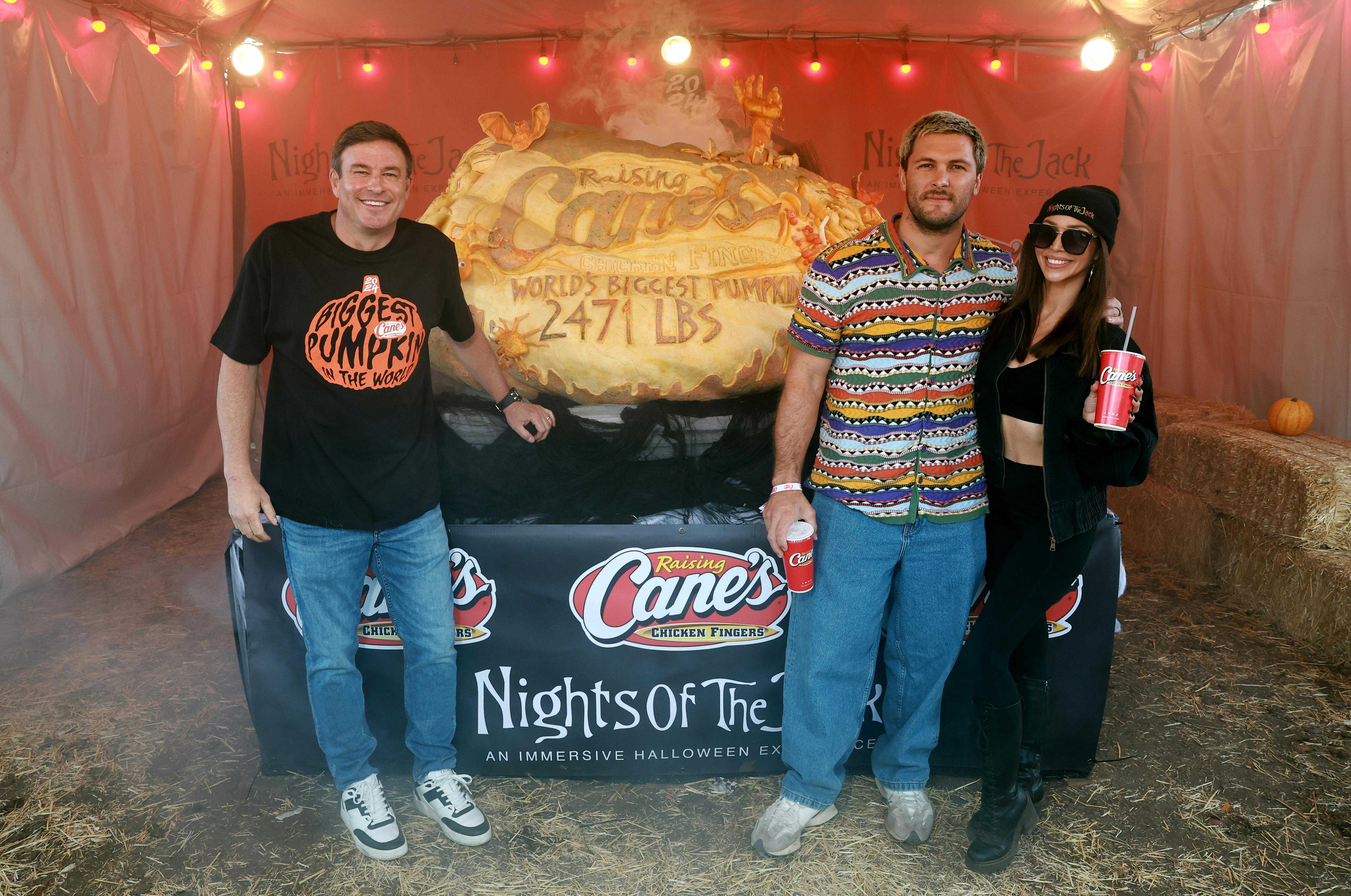 World's Biggest Pumpkin Raising Cane's Todd Graves and guests