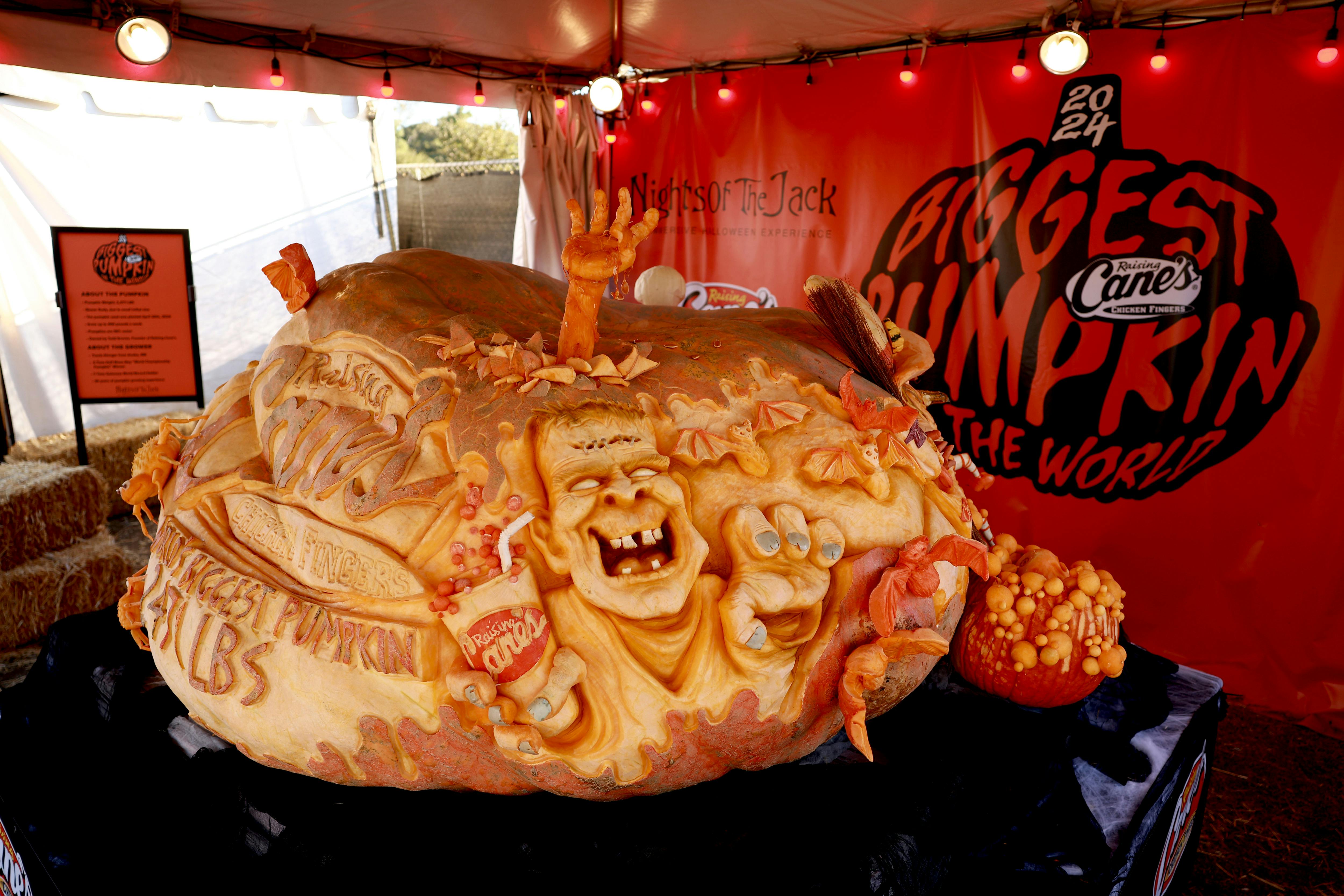 World's Biggest Pumpkin Raising Cane's